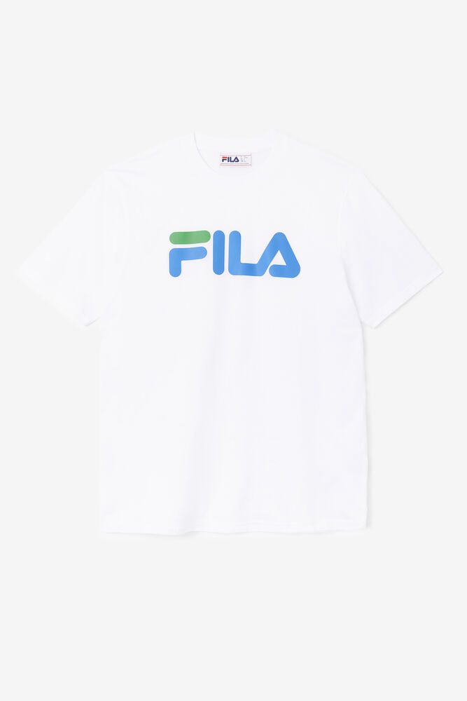 Fila T-Shirt Eagle Mens White - India JPD-839721